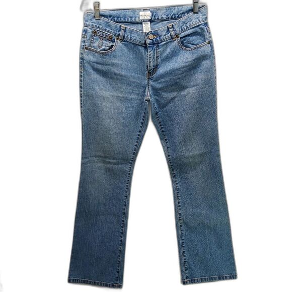 Calvin Klein Women's 9 Denim Blue Jeans 5 Pocket Embroidered 5th & Back Pockets. - Picture 1 of 14